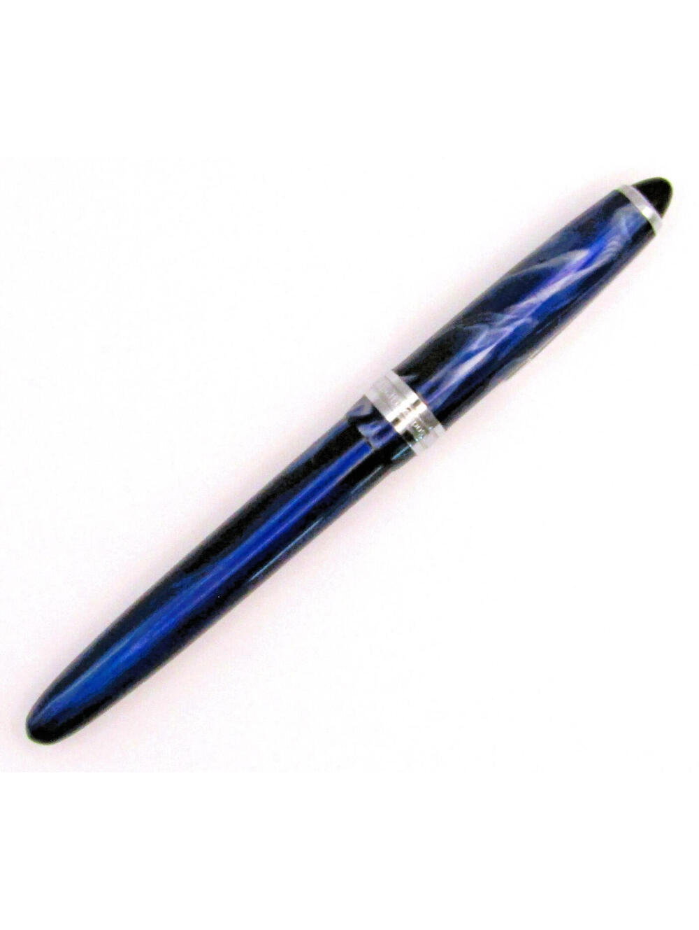 Modele Recife Depose Blue Marbled Resin Ballpoint Pen